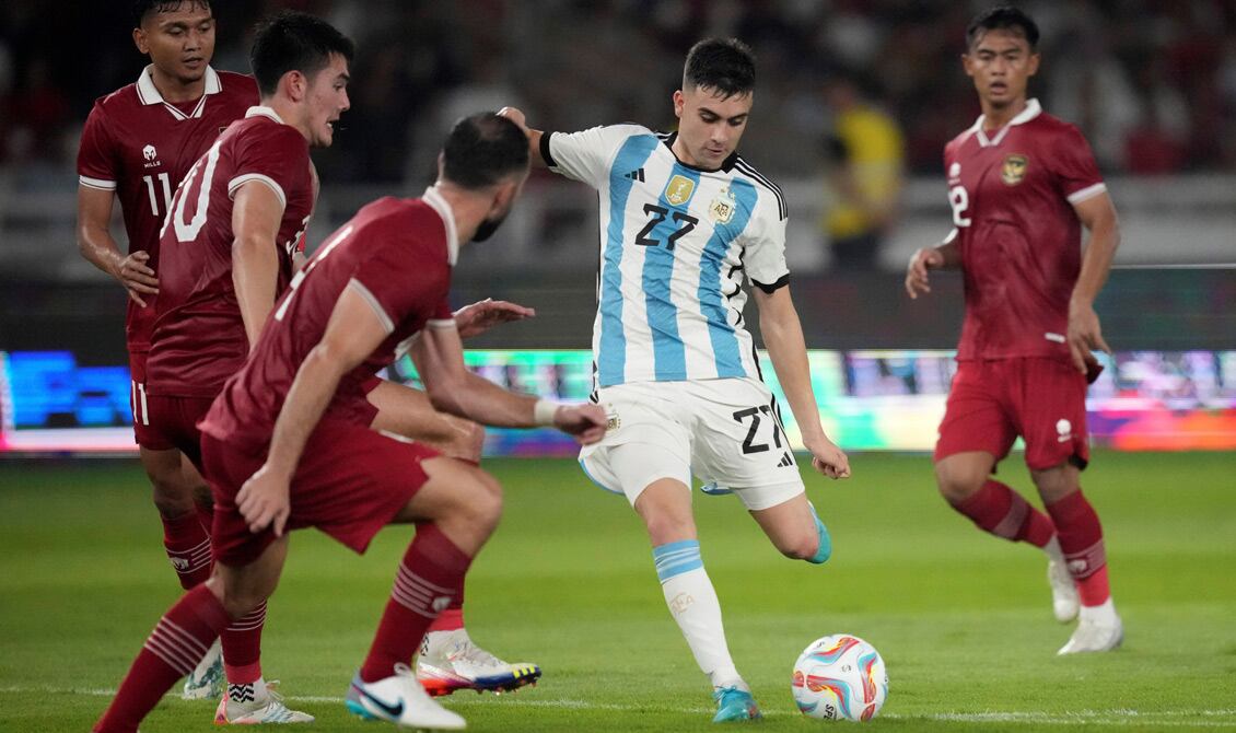 Buonanotte casi marca su primer gol este lunes junto a la selección (Foto: AP).