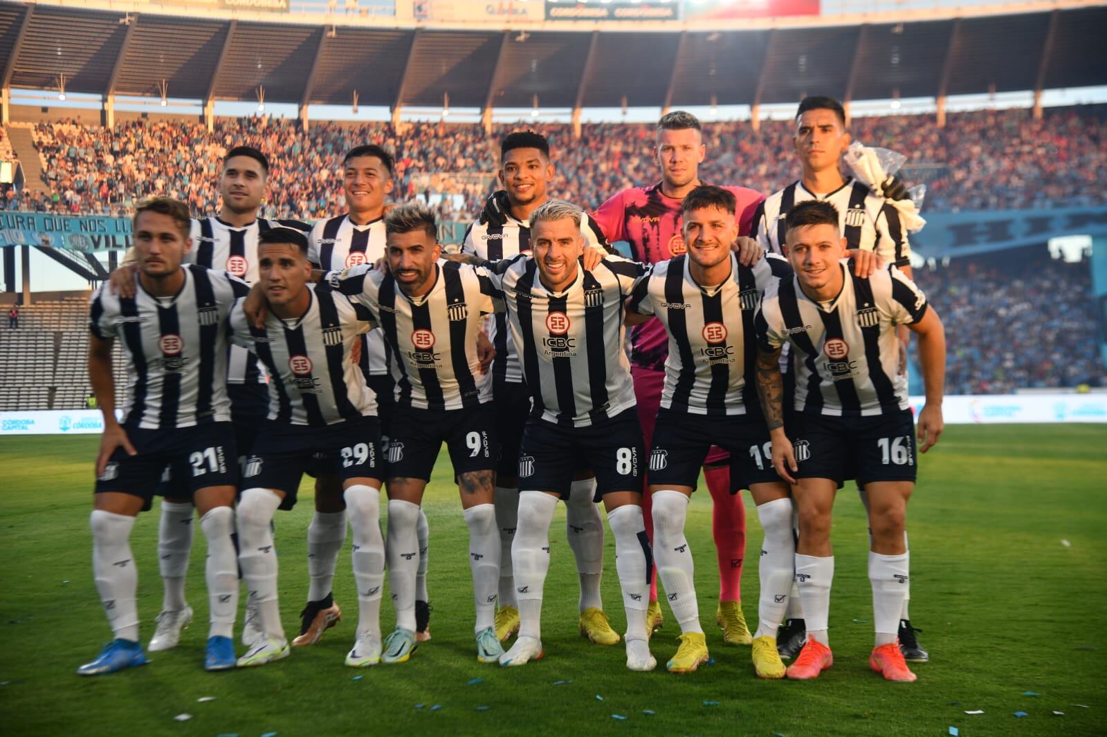 Los 11 de arranque de Talleres en el partido ante Belgrano. (Facundo Luque)