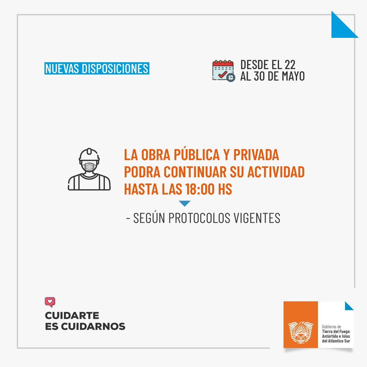 Las medidas entran en vigencia a partir de las 00 del 22 de mayo y hasta las 00 del 31 de mayo.