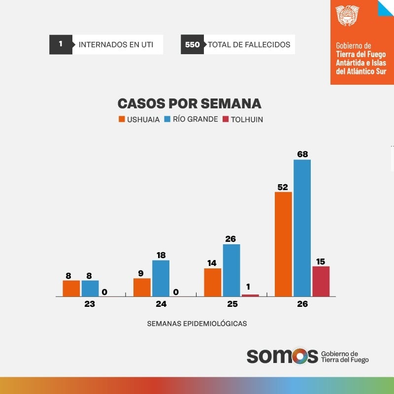 El Ministerio de Salud de Tierra del Fuego realizó en informe epidemiológico