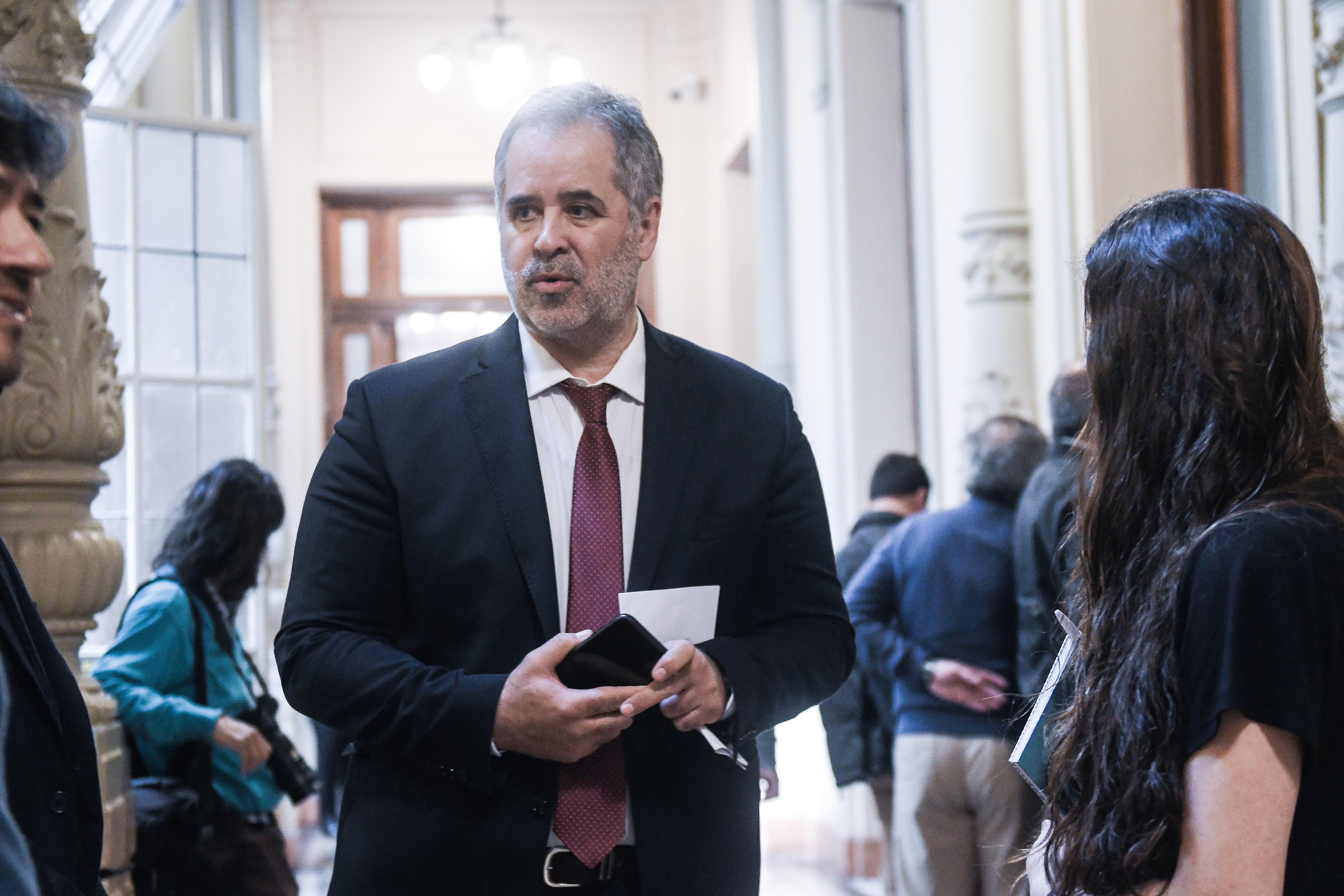 Alejandro "Topo" Rodríguez en la Cámara de Diputados. Foto Federico Lopez Claro