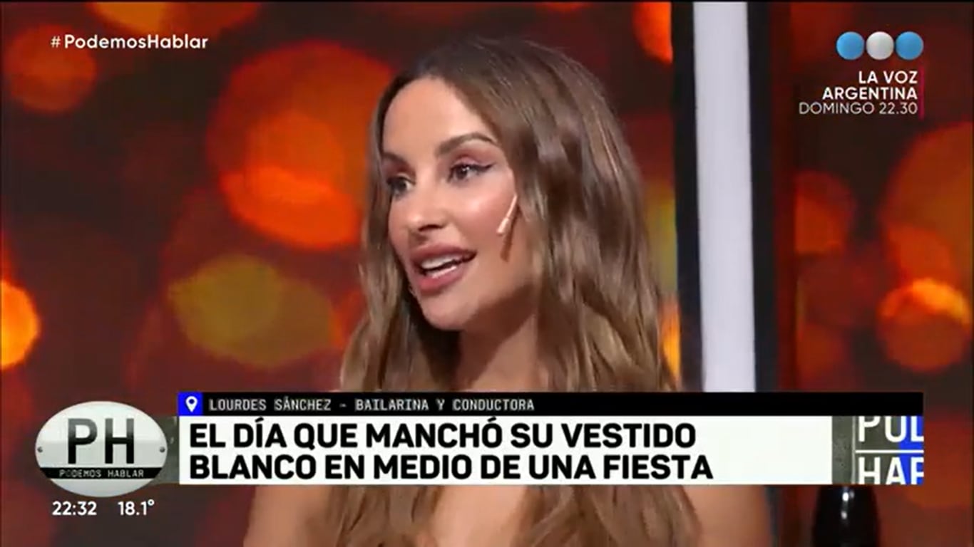 Lourdes Sánchez contó en “Podemos Hablar” el blooper que vivió en una de sus primeras citas con el Chato Prada.