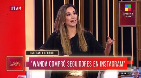 Estefi Berardi sobre Wanda Nara