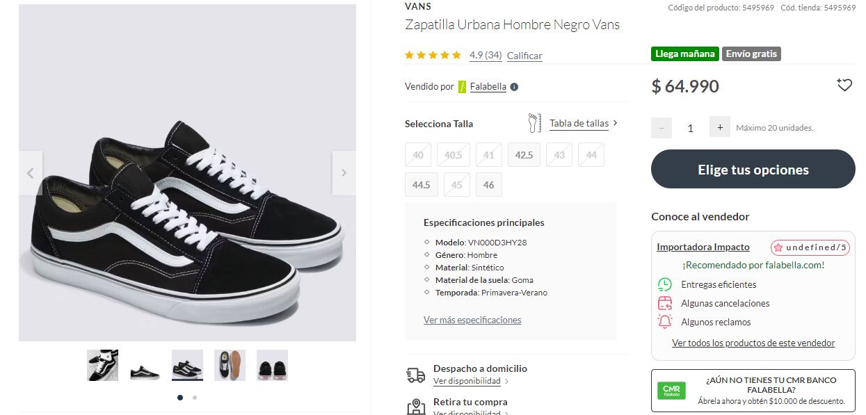 Cuanto valen unas zapatillas vans hotsell