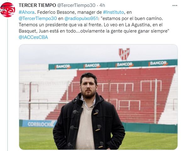 Juan Manuel Cavagliatto delegó toda la responsabilidad en Federico Bessone para reforzar al plantel.