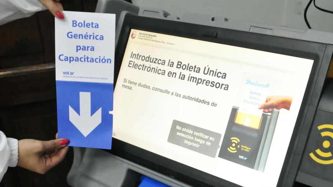 En la Ciudad de Buenos Aires, se elegirá jefe de gobierno porteño con el voto electrónico. 