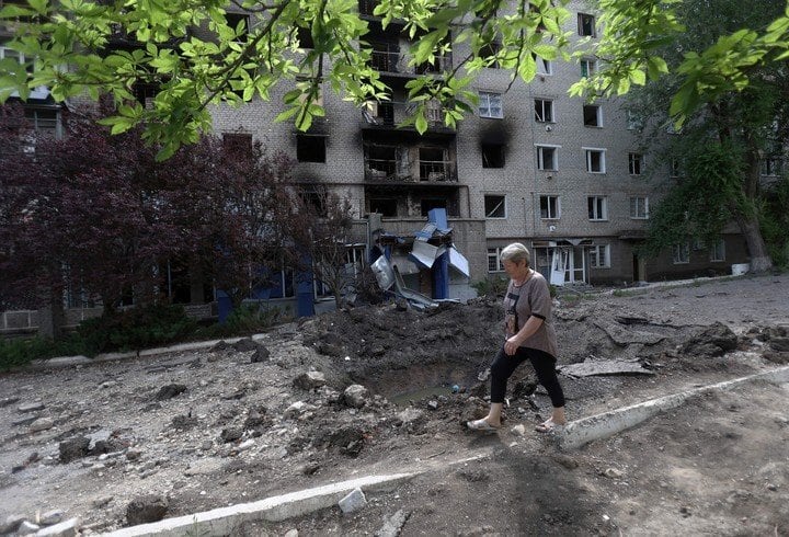 Las tropas rusas avanzan cada vez más en la región de Lugansk, en el este de Ucrani. EFE/ Orlando Barría