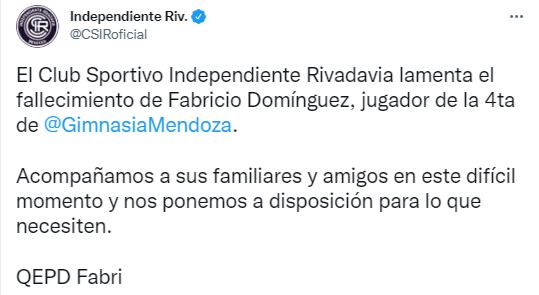 Despedida a Fabricio Domínguez.