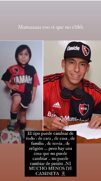 Brian Sarmiento mostró que su amor por Newell's sigue vivo