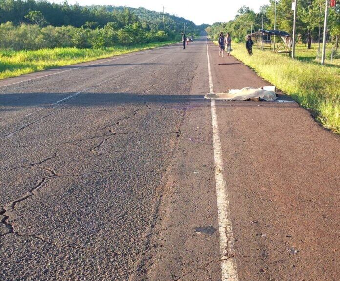 Atropelló y dejó abandonado a un peatón en Ruiz de Montoya.