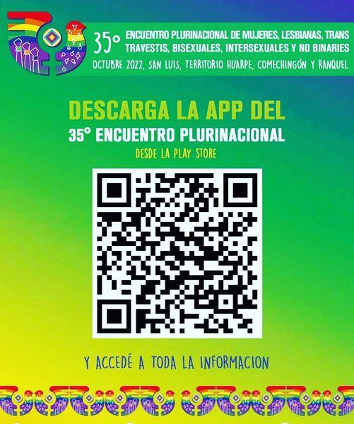 La App del Encuentro Nacional de Mujeres y Disidencias que se llevará a cabo en San Luis