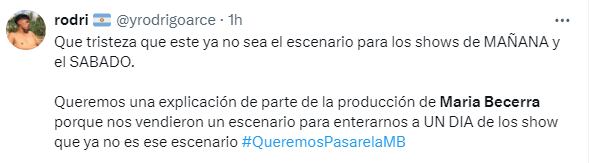 El enojo de los fans de María Becerra tras los cambios de sectorización en sus shows en River