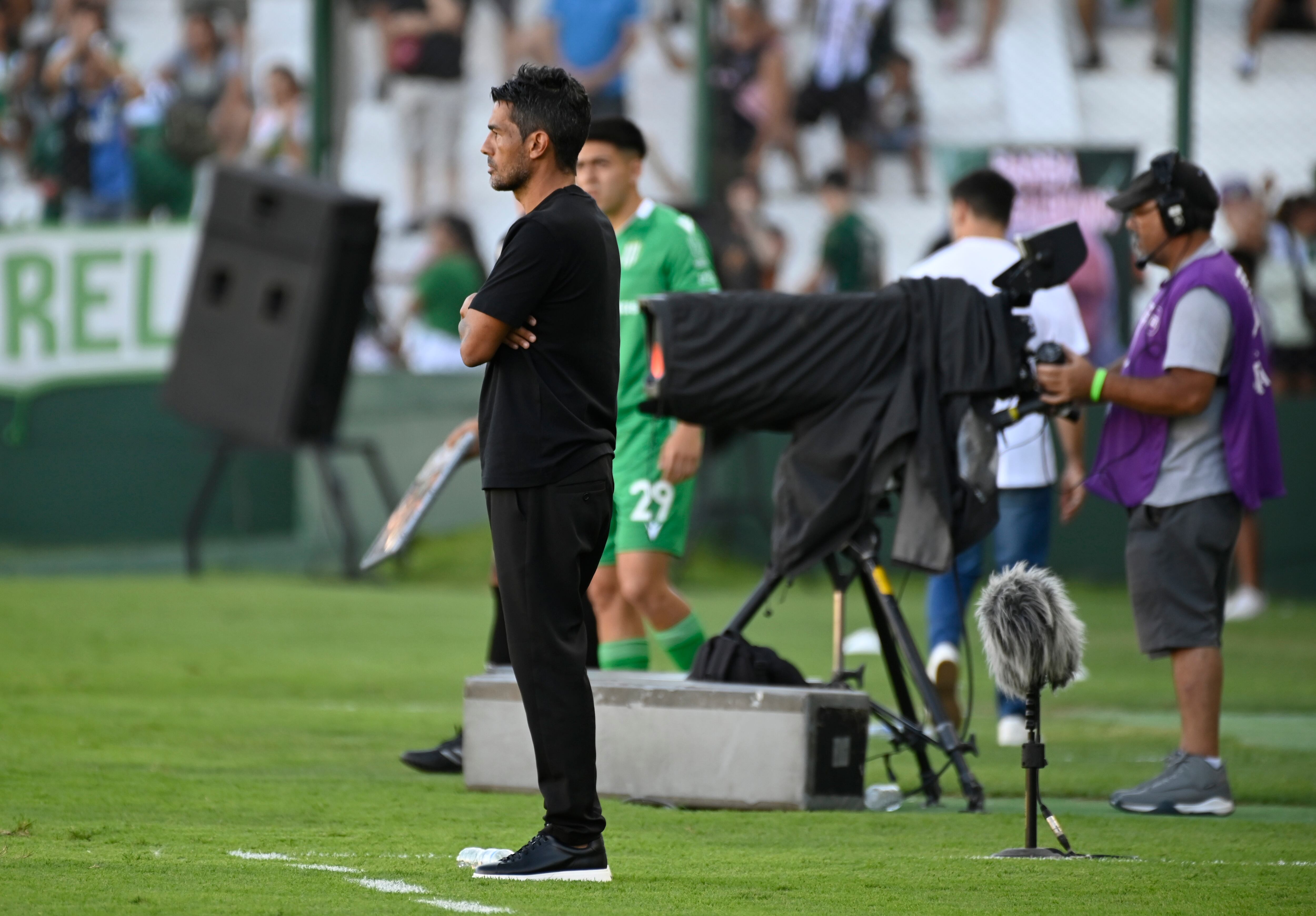 Walter Erviti. Club Atlético Banfield  vs Belgrano de Córdoba. Fecha 4 Torneo Apertura Liga Profesional Argentina. 7/2/2025