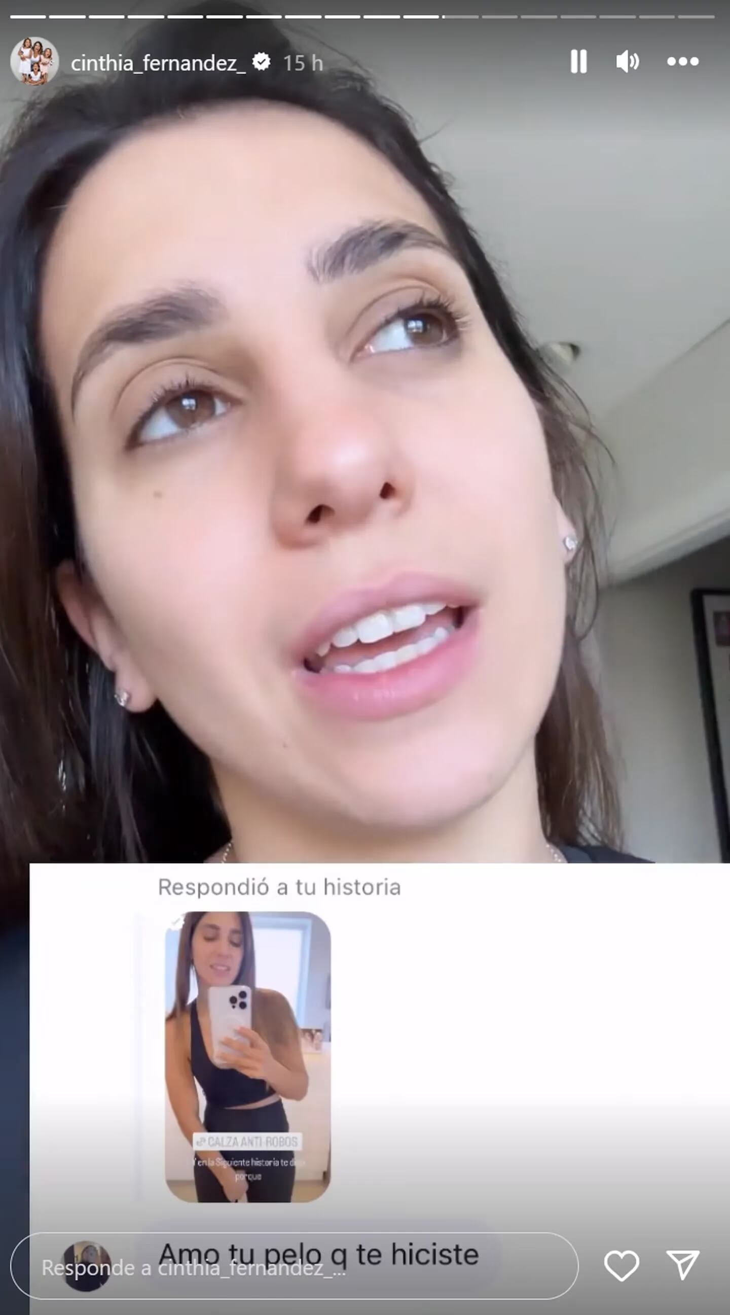 Cinthia Fernández mostró su secreto de belleza casero para tener el pelo suave y luminoso