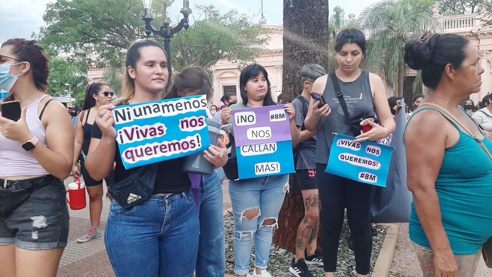 Marcha por el Día Internacional de la Mujer en Posadas.