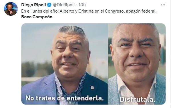 Los memes relacionados a la política y situación país también acompañaron al triunfo de Boca