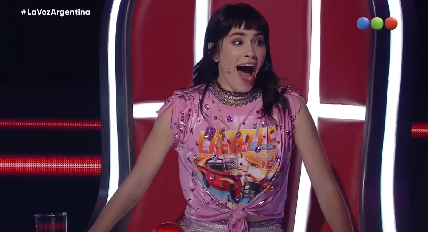 Lali Espósito es una de las coachs más queridas en "La voz Argentina" (Captura de pantalla)