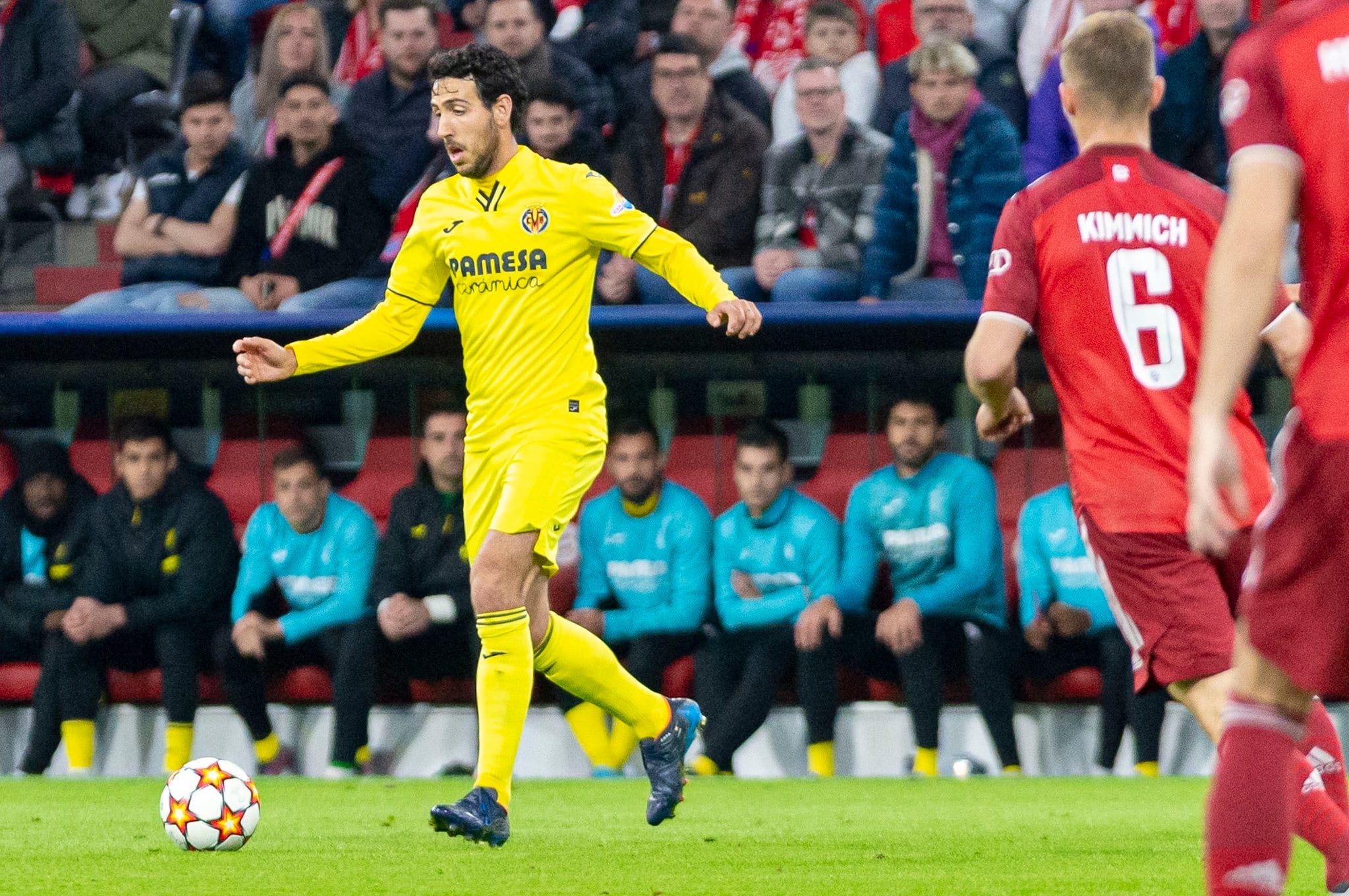 Dani Parejo en el partido contra el Bayern Munich.