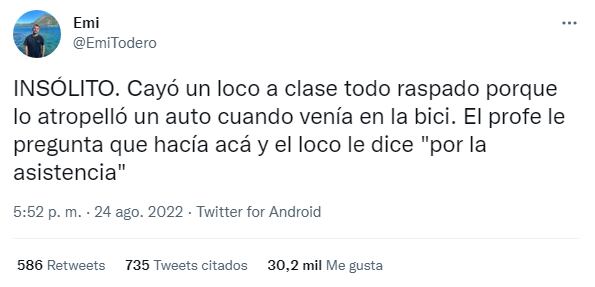 El llamativo episodio se convirtió en viral a las pocas horas.