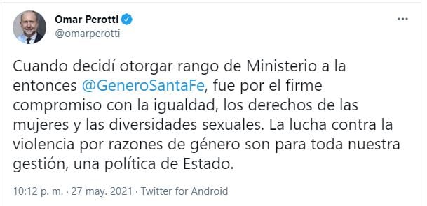 Santa Fe tienen Ministerio de Género