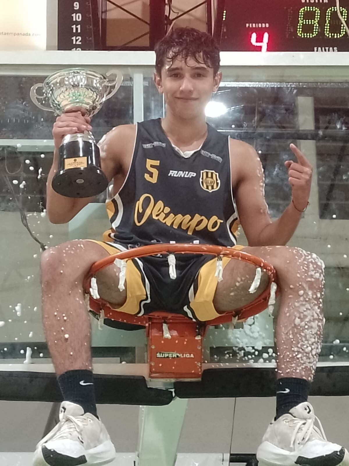 Bautista Rodríguez, campeón con Olimpo.