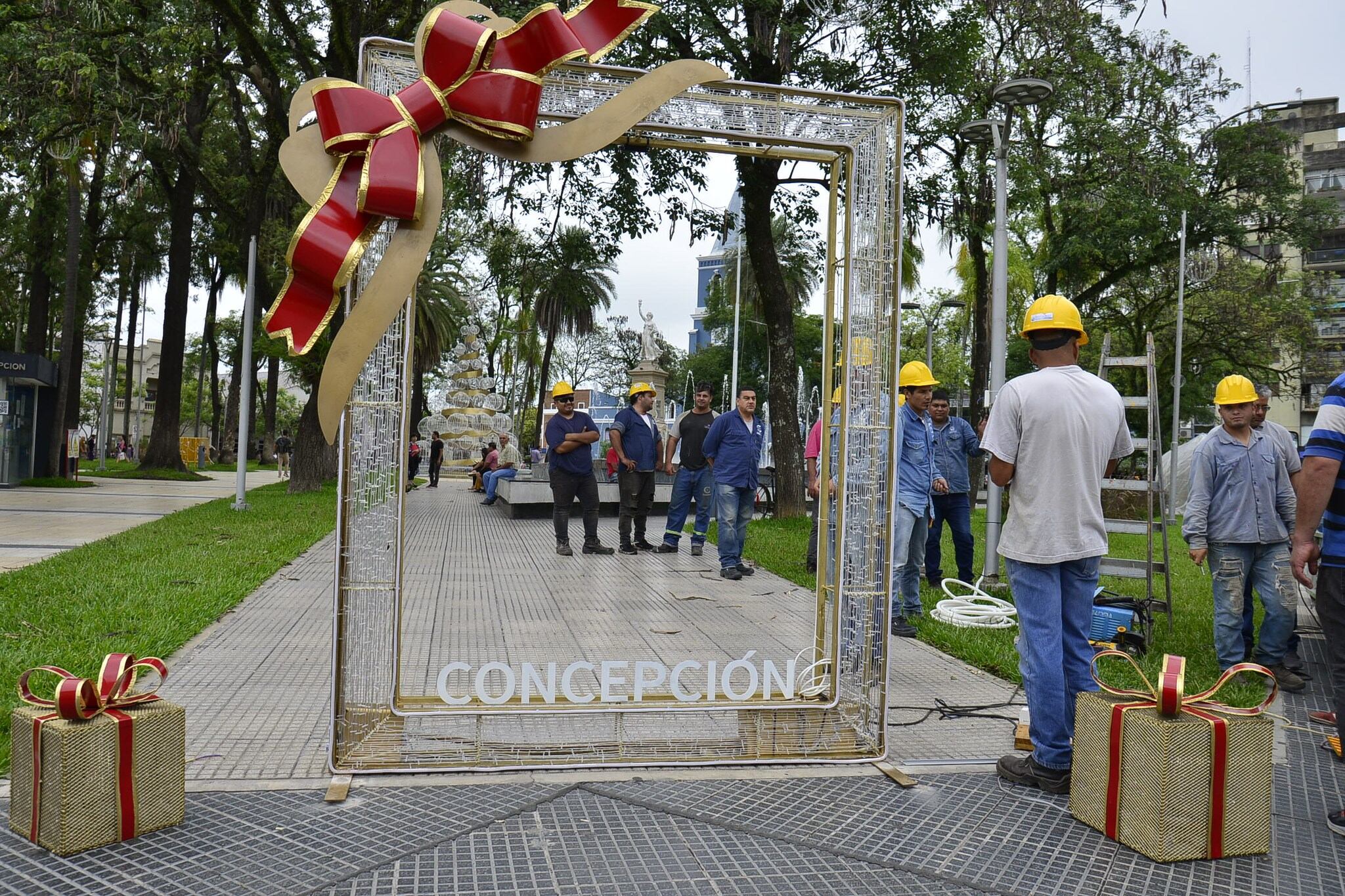 Navidad en Plaza Mitre.