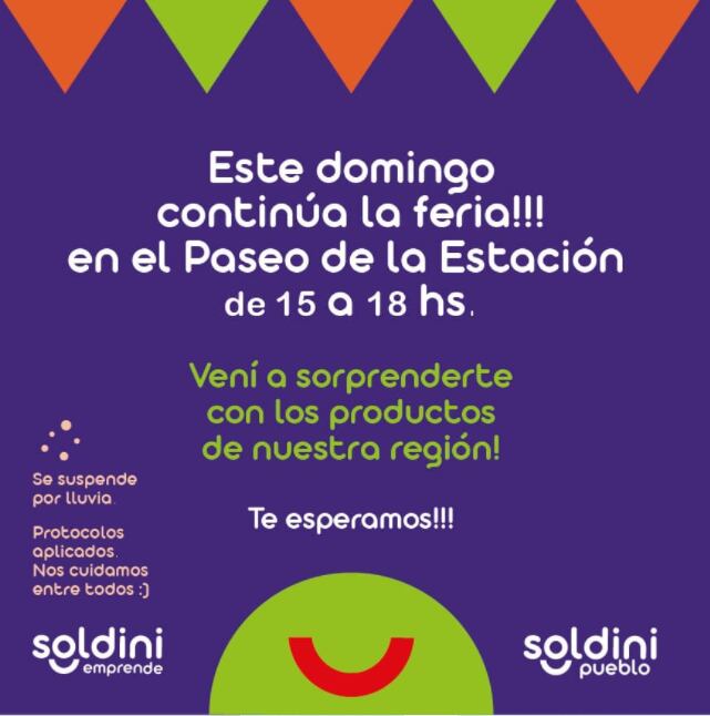 Este domingo de 15 a 18 horas, diferentes emprendedores locales ofrecerán sus productos.