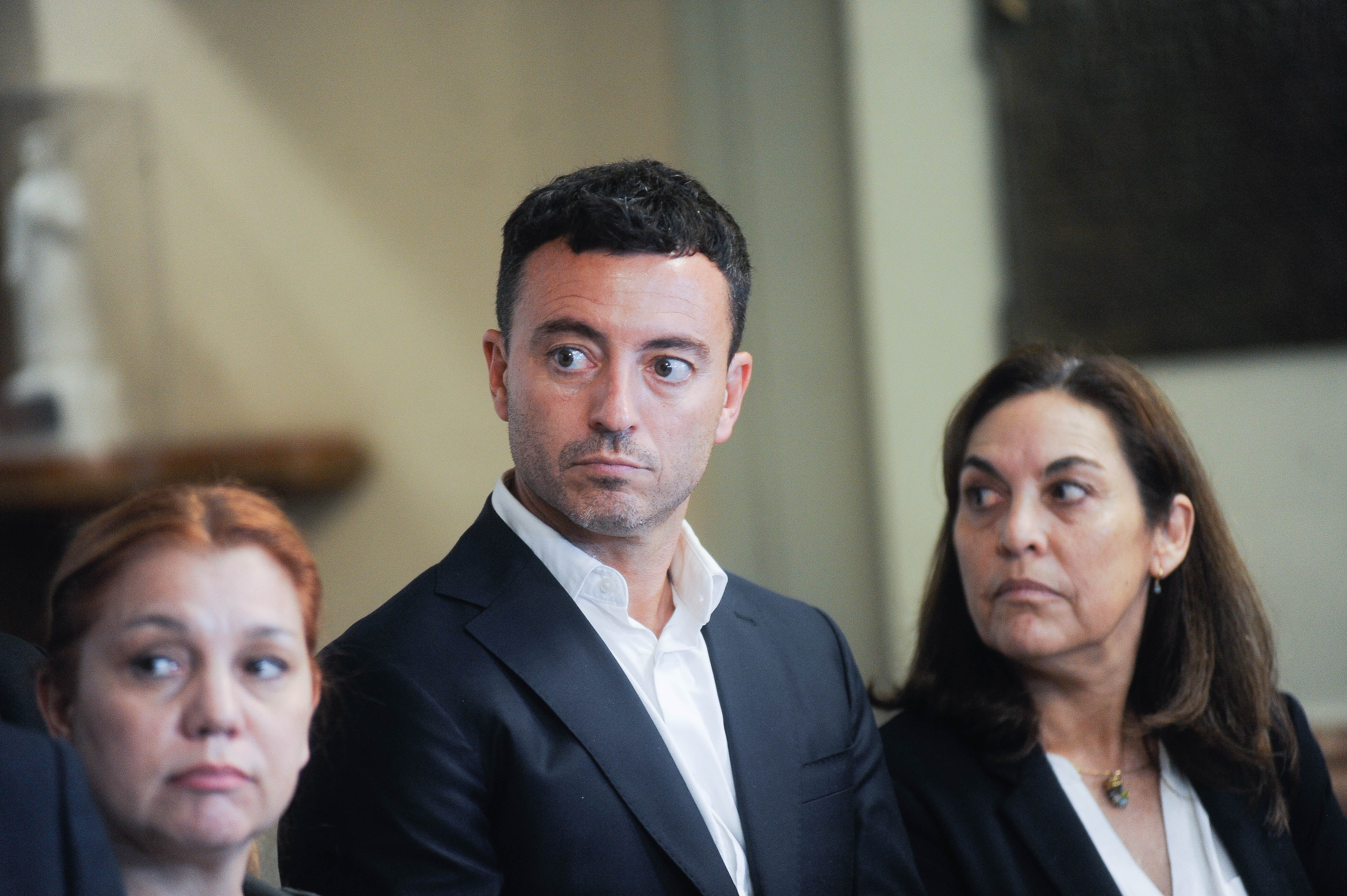 Conferencia de prensa de Juntos por el cambio en la camara de Diputados
Rodrigo De Loredo
Karina Banfi
Foto Federico Lopez Claro