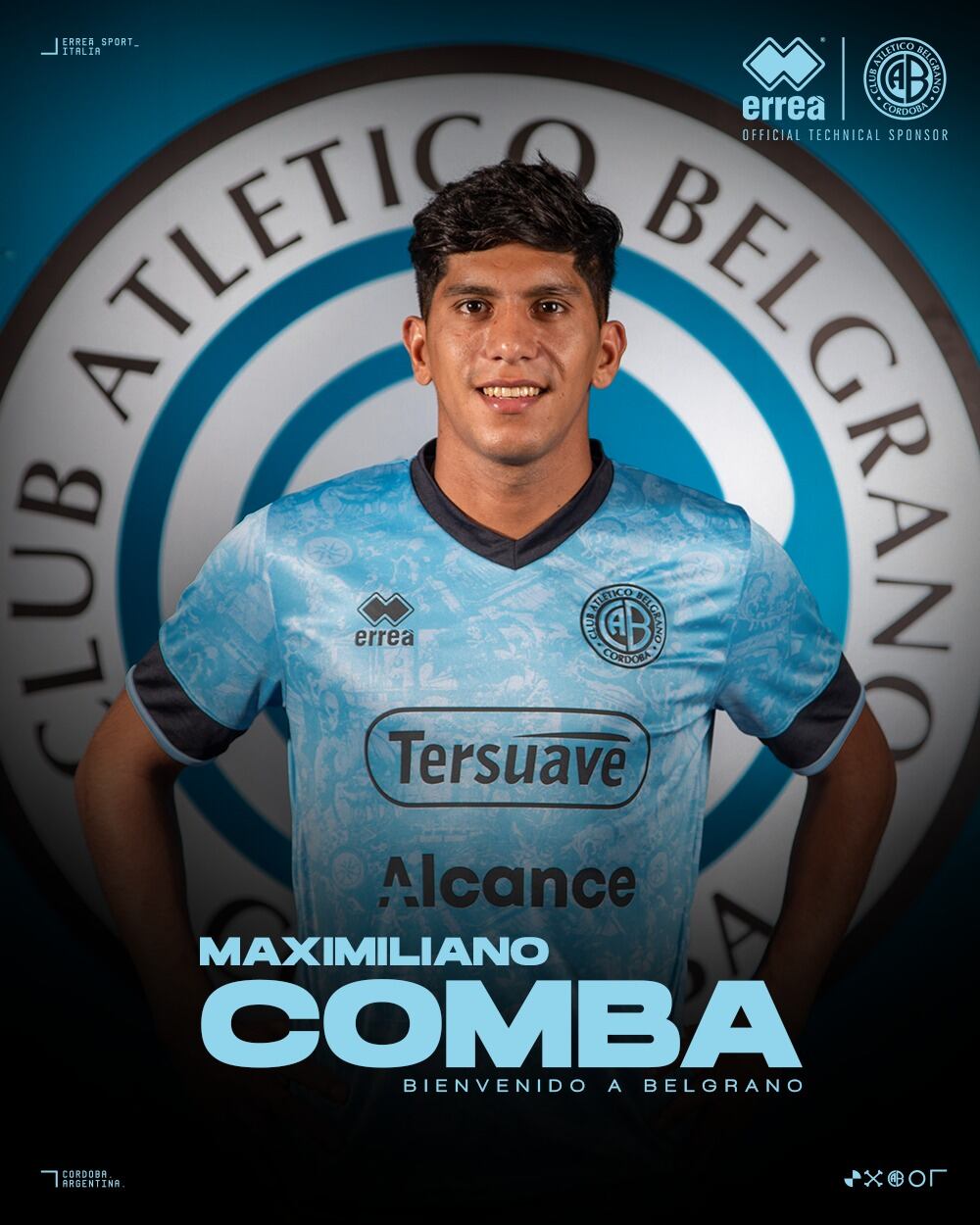 Maxi Comba es el séptimo refuerzo del Pirata (Prensa Belgrano)