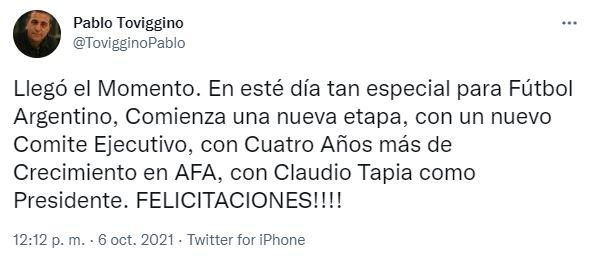 La IGJ ratificó a Claudio “Chiqui” Tapia como presidente de la AFA hasta 2025.