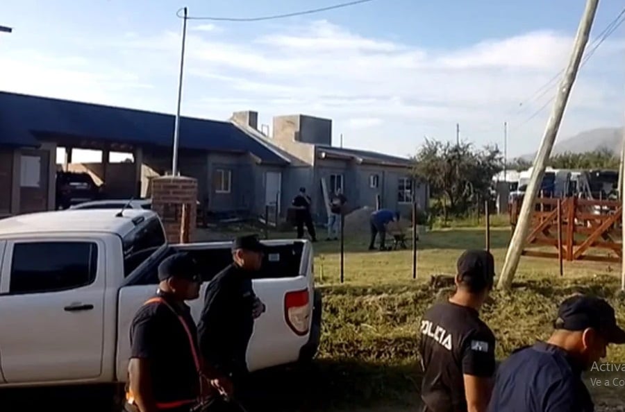 Merlo. La casa donde ocurrió el trágico episodio de inseguridad.