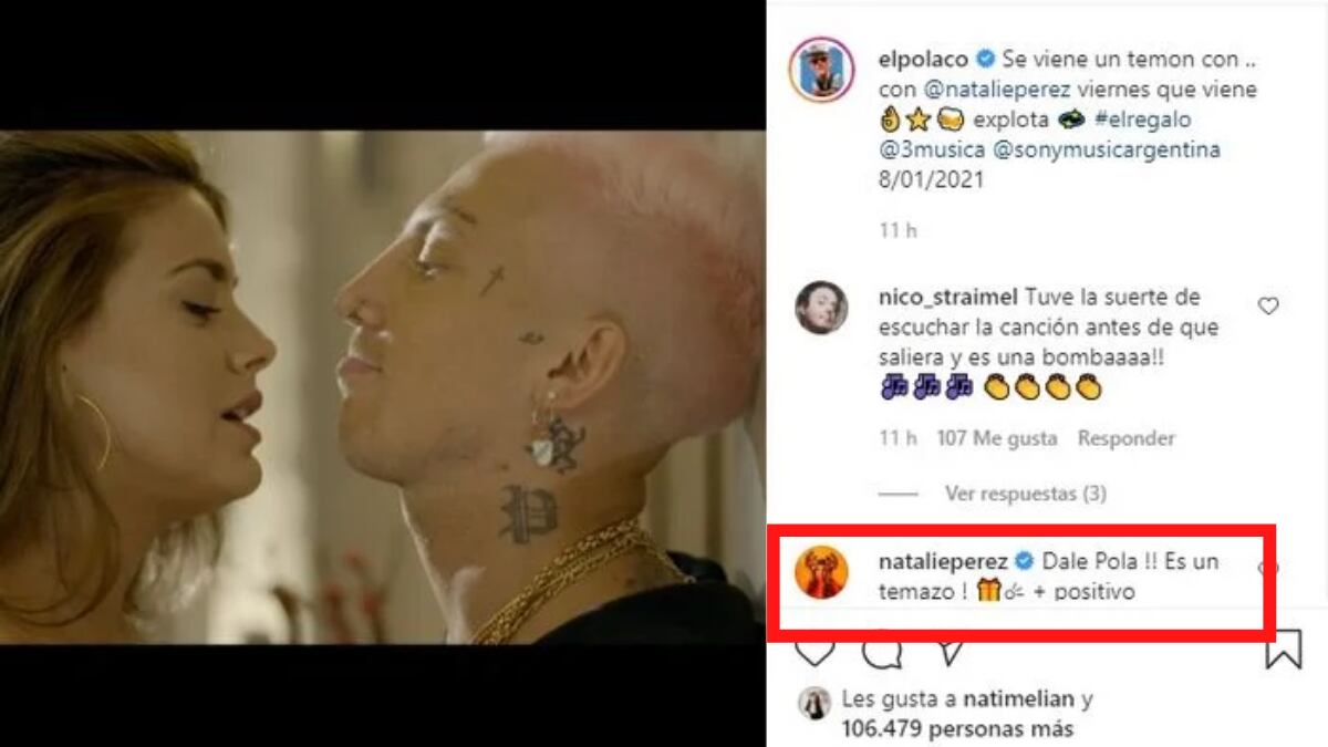 La publicación realizada por El Polaco anunciando el videoclip.