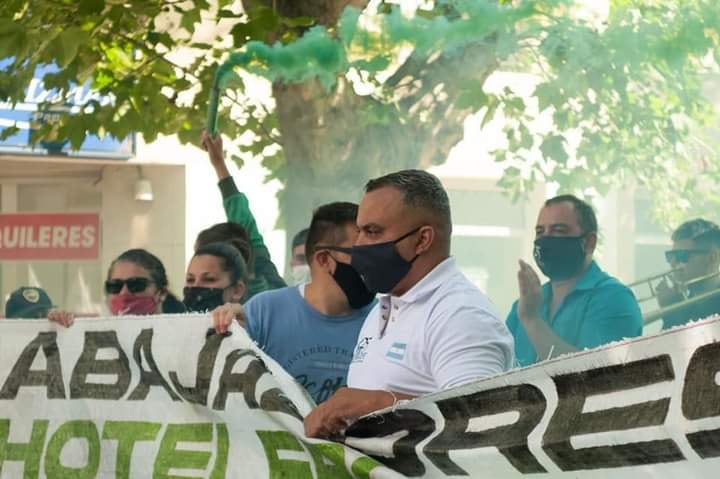 Pablo Santín, candidato a secretario general de UTHGRA, destacó el acuerdo salarial alcanzado por la conducción nacional del sindicato.