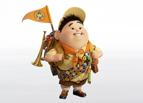 Russell, el personaje de Disney con el que se comparó Darío Barassi.