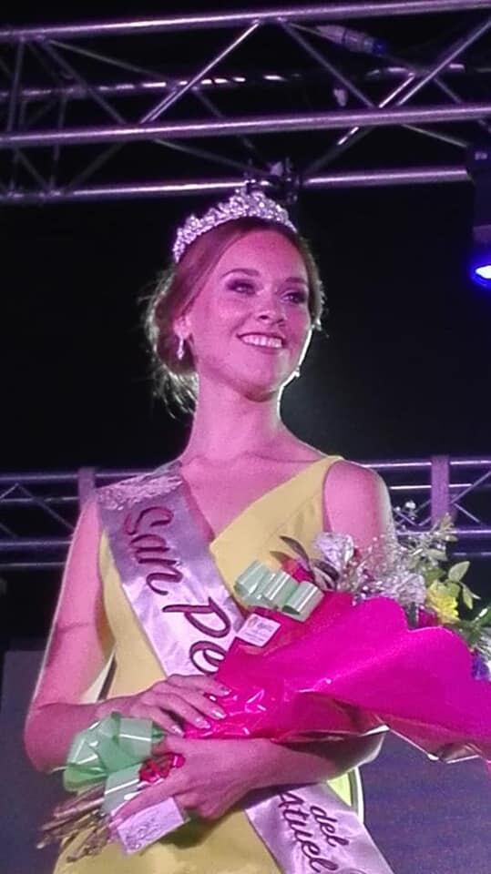 En San Pedro del Atuel coronaron a llegó Carolina Sendra.