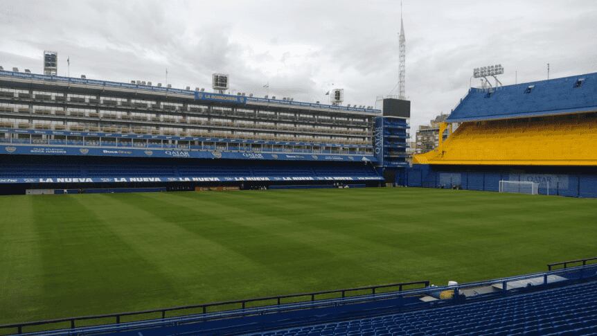 Así lució la Bombonera a 48 horas del partido entre Boca y Huracán. / Gentileza.