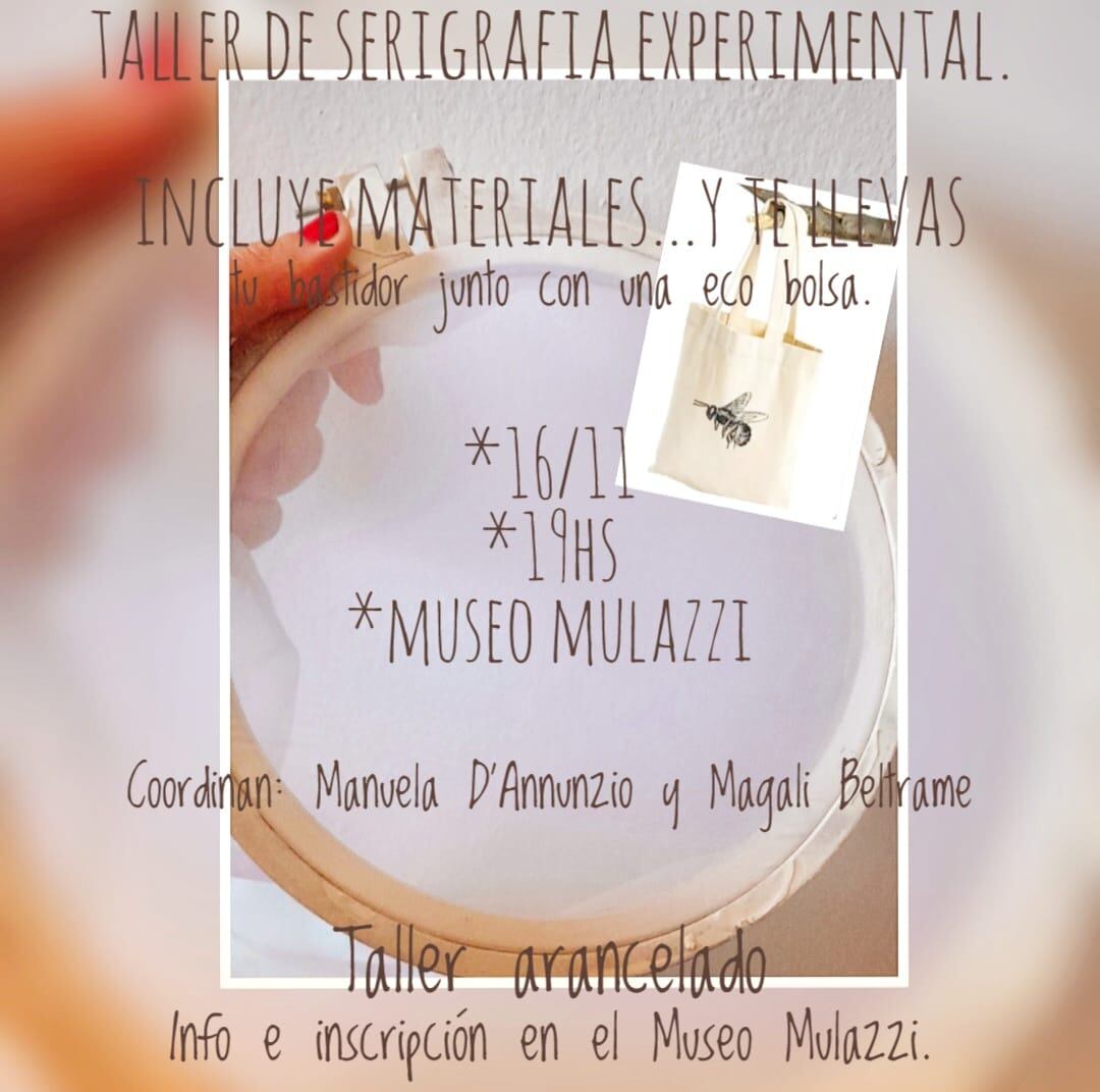 Taller de Serigrafía en el Museo Mulazzi de Tres Arroyos