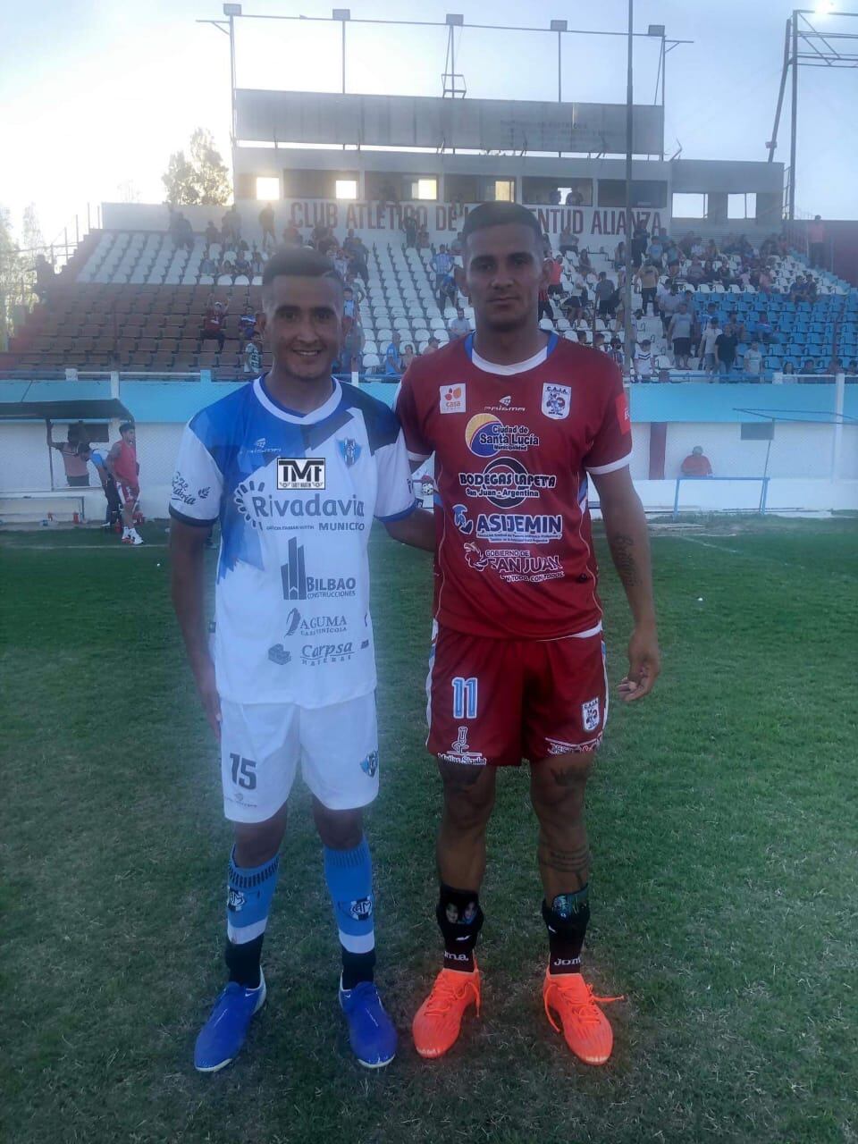 Gabriel y Matías González, enfrentados en la cancha.