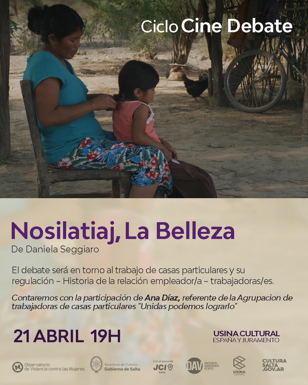 Empieza este miércoles 21 de abril a las 19 en la Usina Cultural.