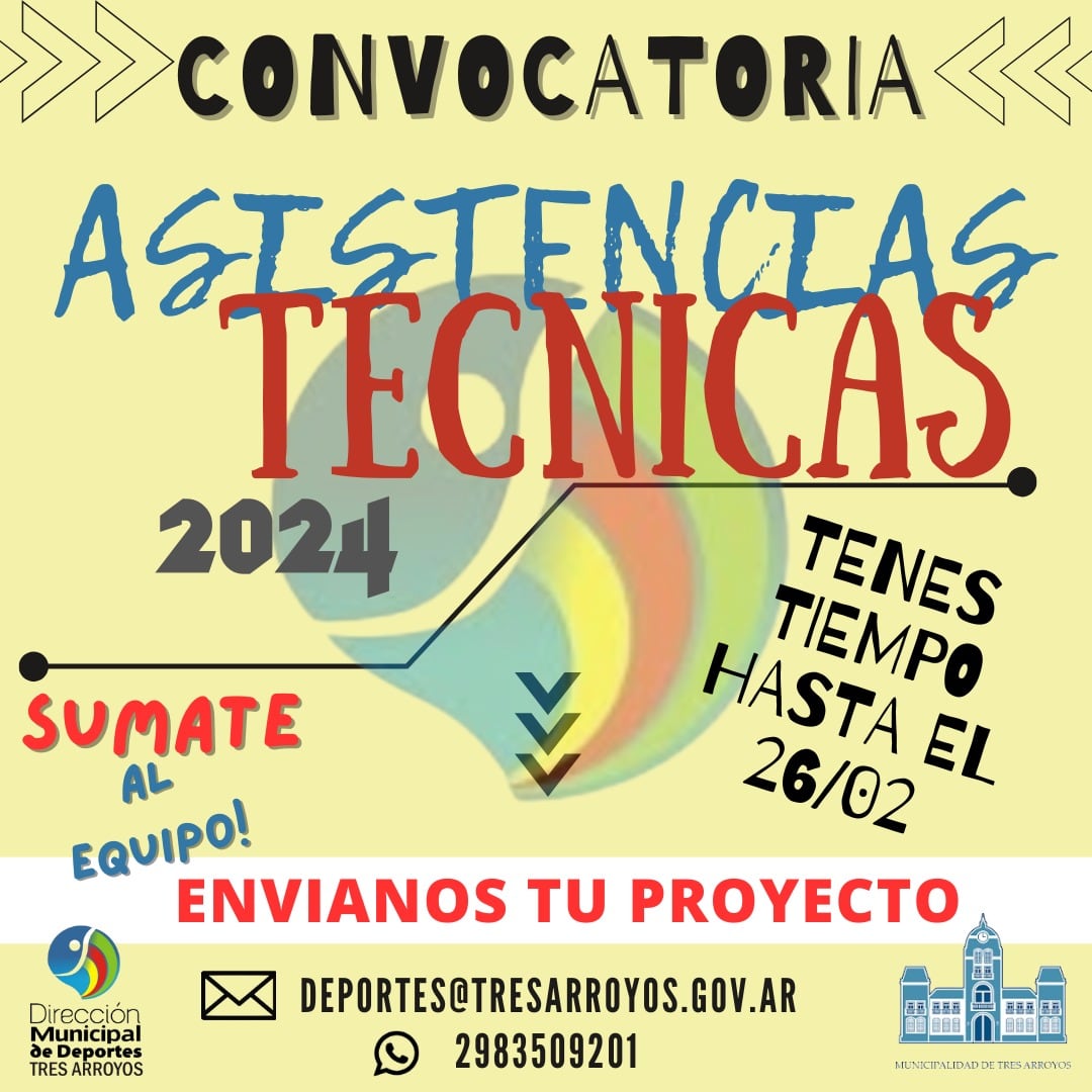 Proyectos para Talleres de Asistencias Técnicas en la Dirección de Deportes