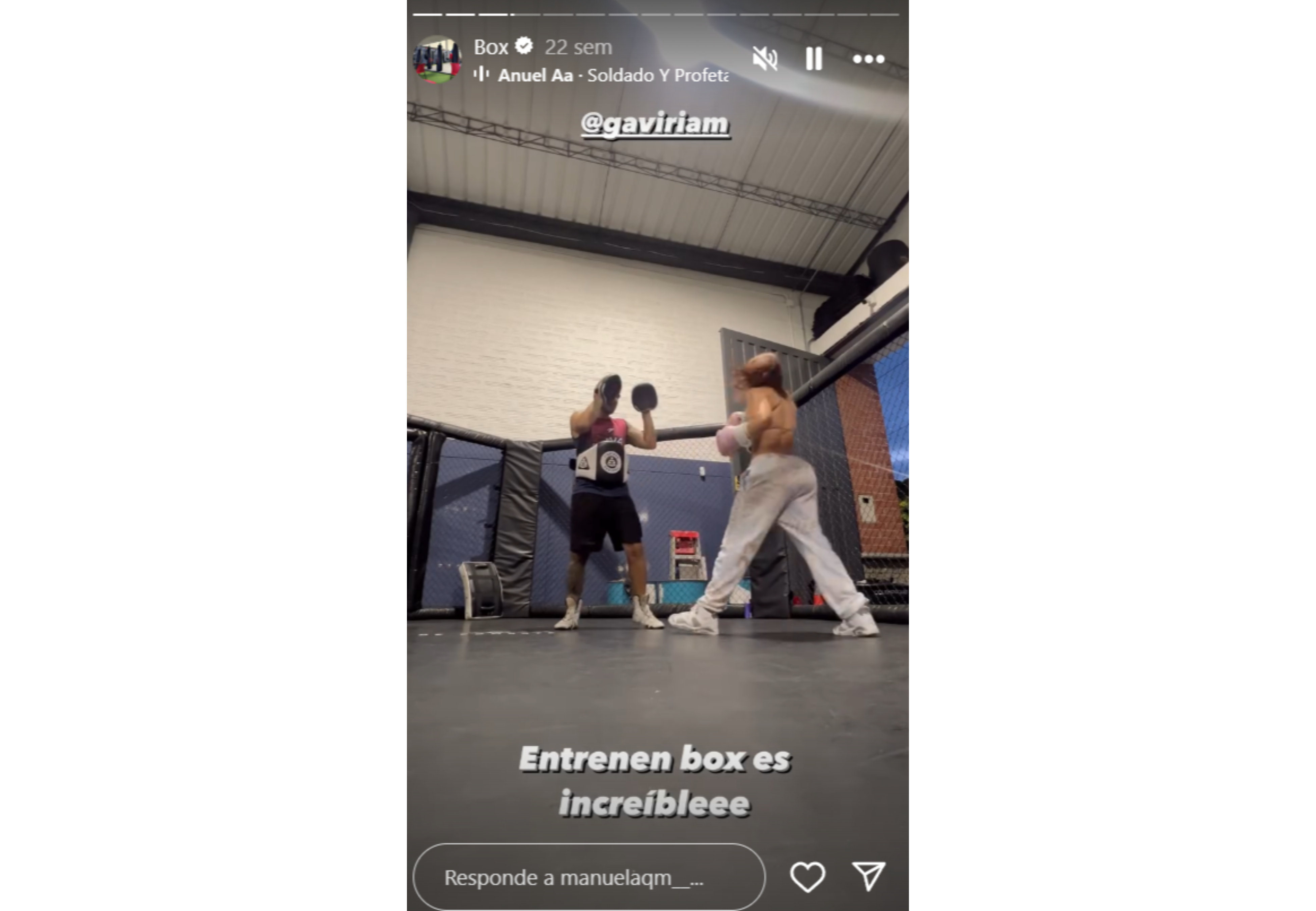 Manuela QM mostró sus entrenamientos previos a la pelea.