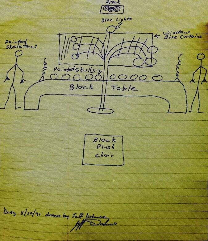 El altar de Jeffrey Dahmer que soñaba con los restos de sus víctimas. (Netflix)