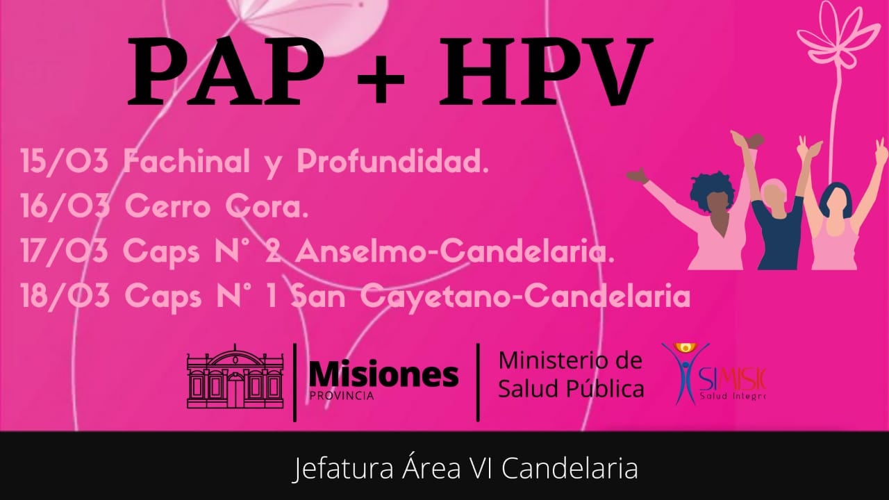 Realizarán operativos de control y tomas de muestra gratuitas del PAP Y HPV.