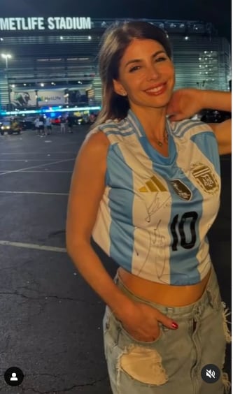 Majo Martino en la final de la Copa América 2024