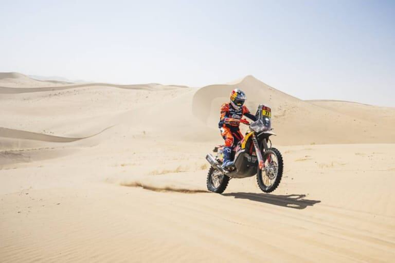 Luciano Benavides, séptimo en la general de Motos tras la segunda etapa. (Dakar)