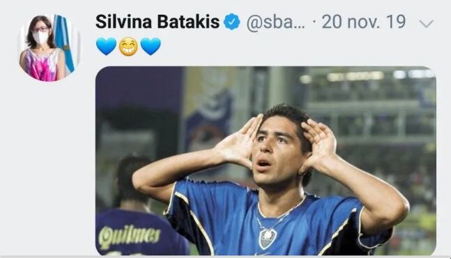 Batakis, una fanática de Riquelme.