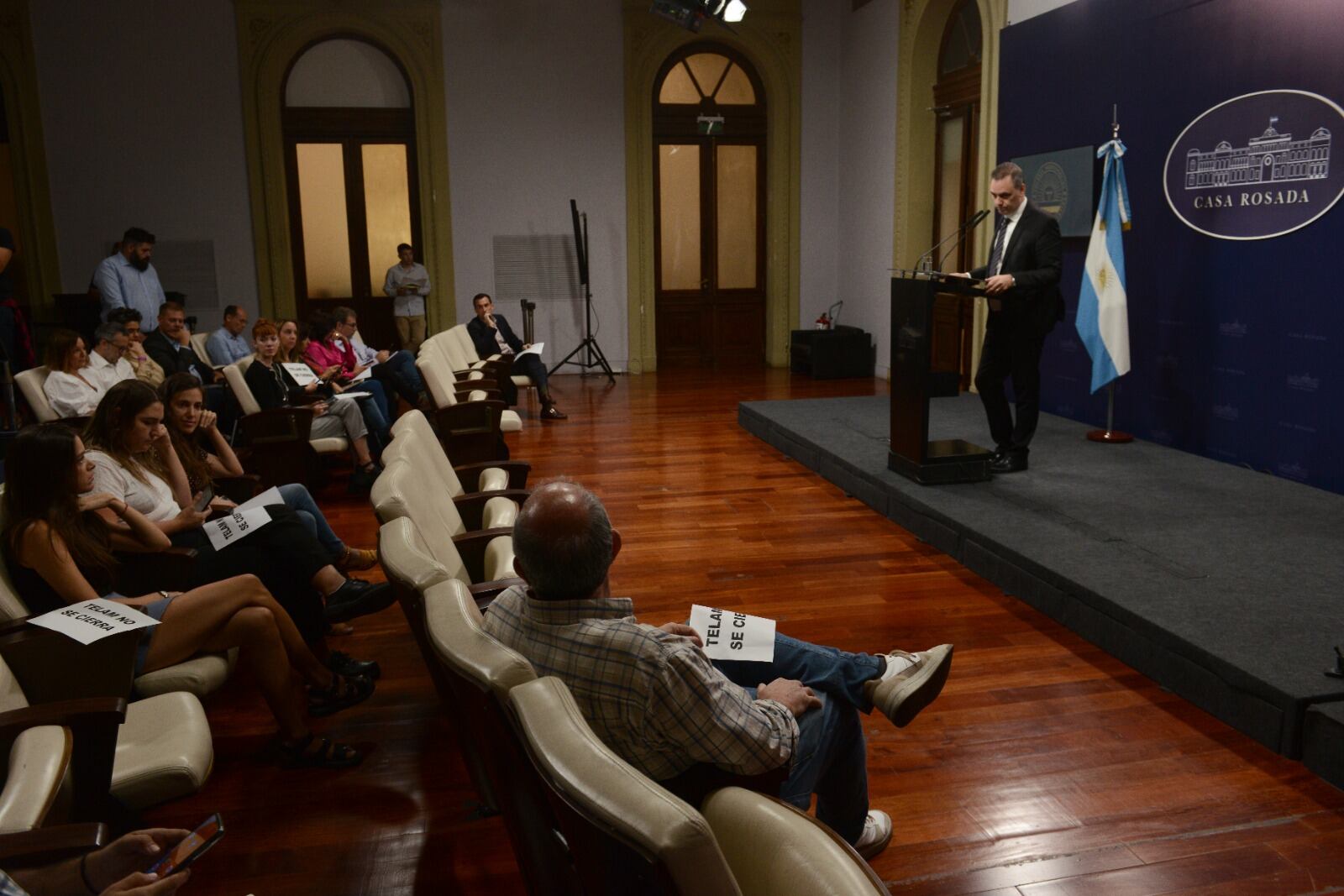 Adorni sobre el cierre de Télam.