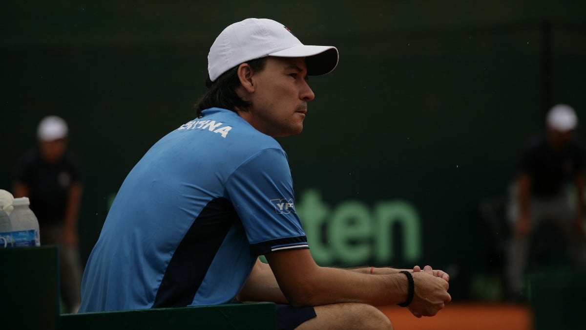 Guillermo Coria y su debut como capitán de Copa Davis, en Argentina.