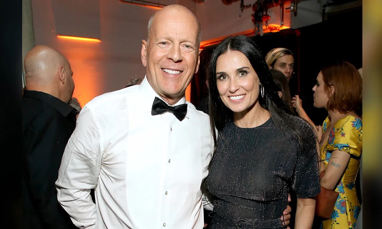 Bruce Willis y Demi Moore han sido cercanos tras su separación. La actriz ha estado muy presente desde el diagnóstico y ha ayudado a la familia del actor.