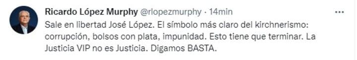 La crítica de la oposición a la liberación del ex secretario acusado por corrupción